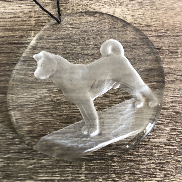 Heavy Glass Dog Suncatcher - Picture 2 of 11